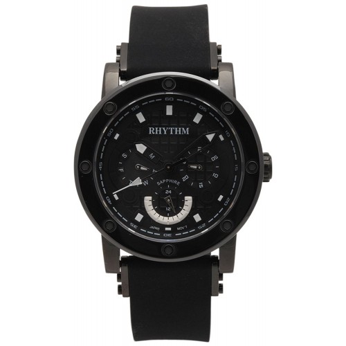 Rhythm (Japan) Stainless Steel Sapphire Glass (Scratch Resistant) Ceramic 10 ATM Wrist Watch Case Size Ø40X12.1mm